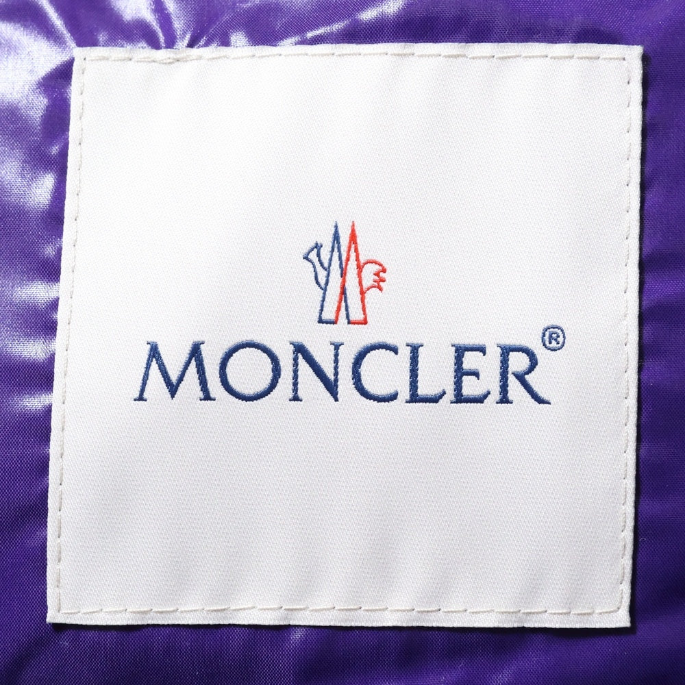 MONCLER(モンクレール) LORENT GILET D20914333385 68950 ローレンツ ロゴワッペン ダウンベスト フーディ パープル