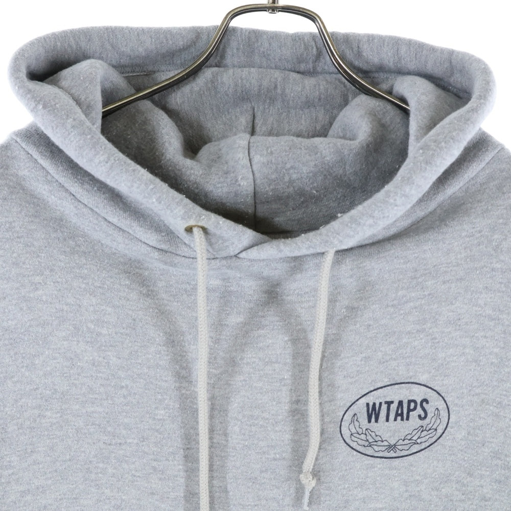 WTAPS(ダブルタップス) 21AW ACADEMY HOODED 212ATDT-CSM29 アカデミーロゴ プルオーバーパーカー フーディ グレー