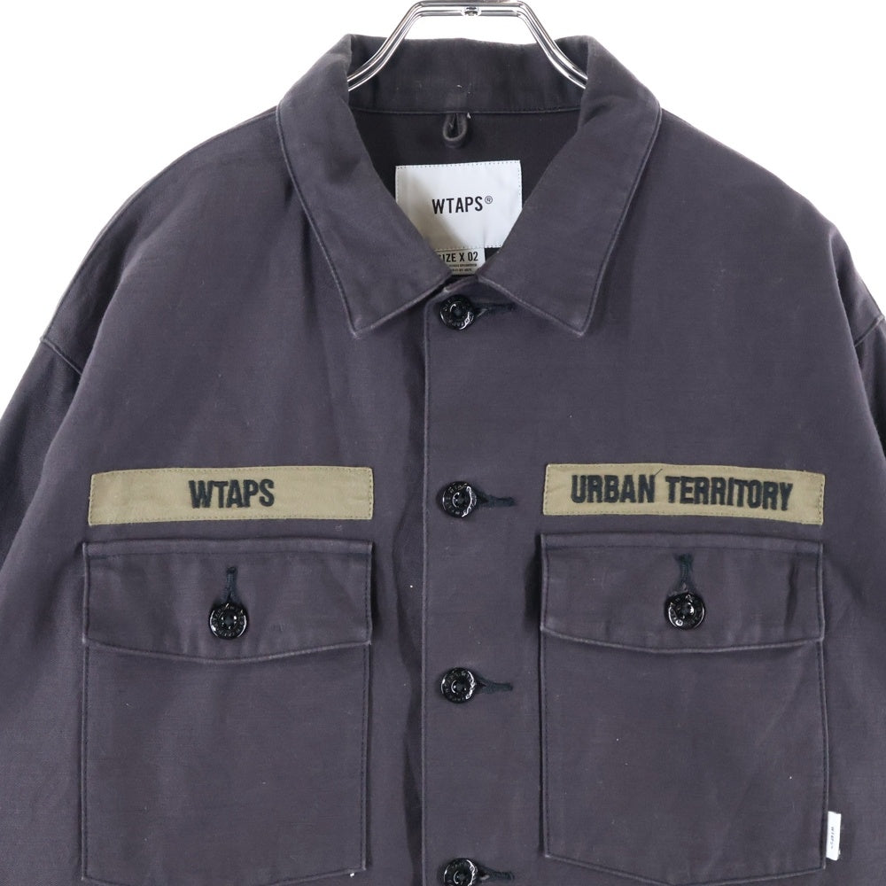 WTAPS(ダブルタップス) 20AW BUDS LS COTTON SATIN 202BRDT-SHM01 バッツ コットンサテン 長袖シャツ ブラウン