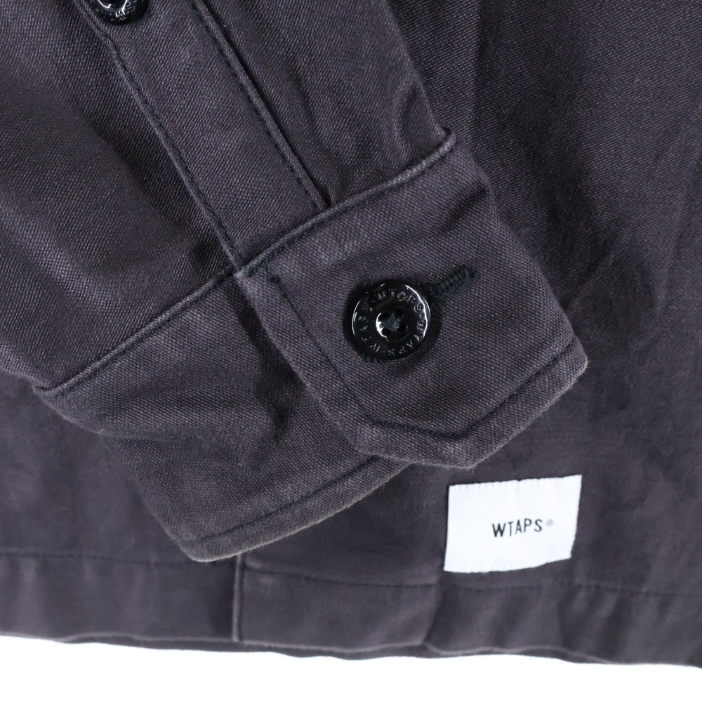WTAPS(ダブルタップス) 20AW BUDS LS COTTON SATIN 202BRDT-SHM01 バッツ コットンサテン 長袖シャツ ブラウン