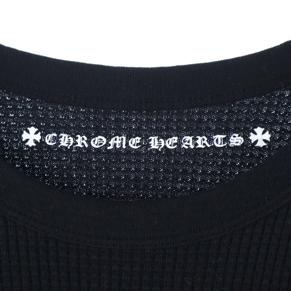CHROME HEARTS(クロムハーツ) Thermal L/S TEE アームフローラルクロスサーマル長袖カットソー 長袖Tシャツ ロングスリーブカットソー ロンT ブラック
