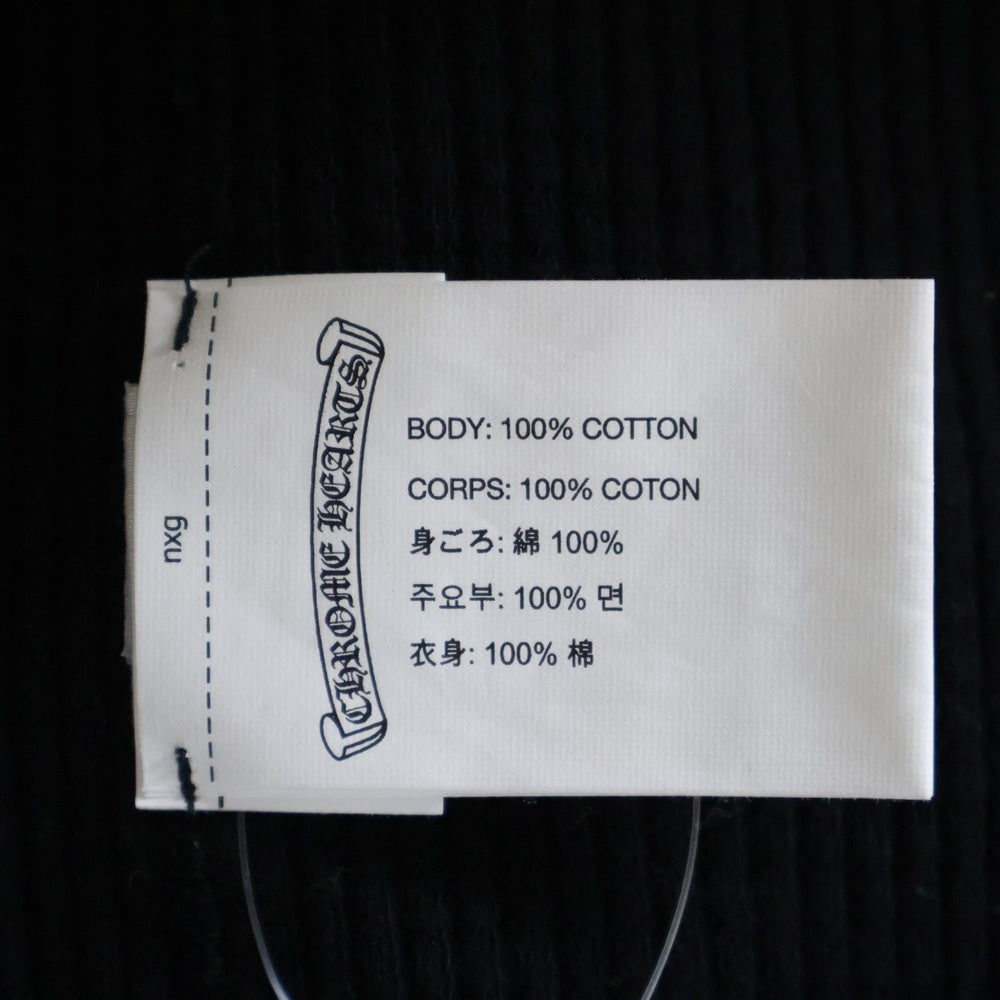 CHROME HEARTS(クロムハーツ) Thermal L/S TEE アームフローラルクロスサーマル長袖カットソー 長袖Tシャツ ロングスリーブカットソー ロンT ブラック