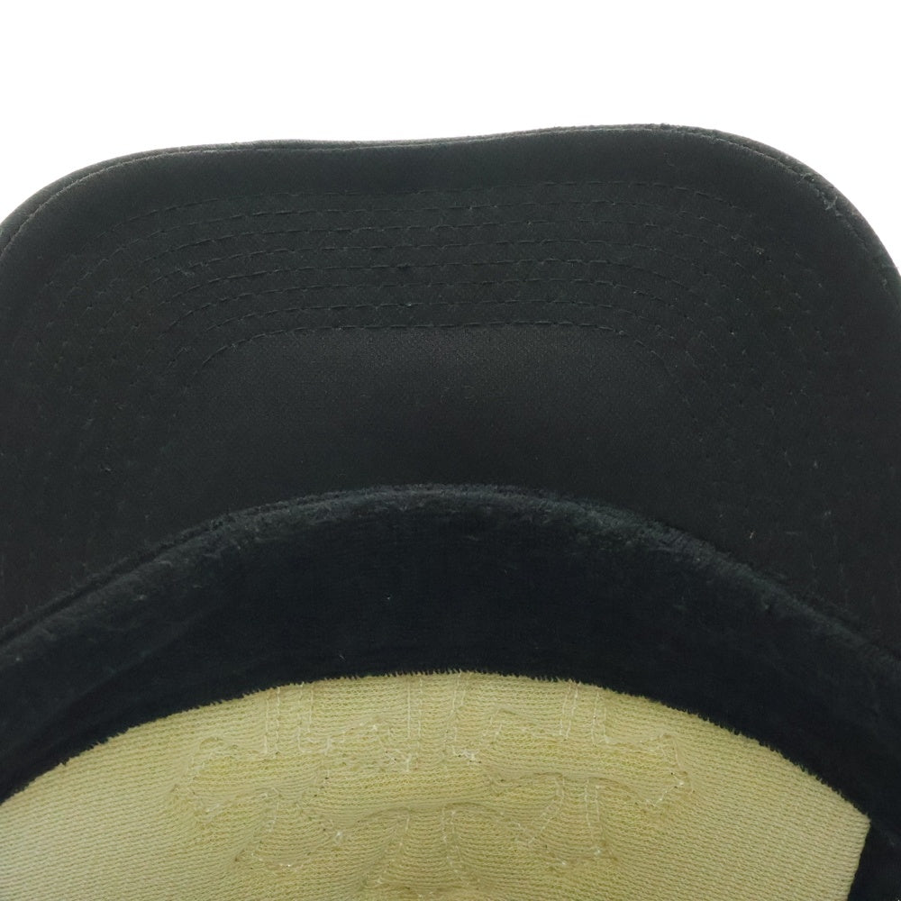 CHROME HEARTS(クロムハーツ) Cemetery Cross Patch Trucker Cap セメタリークロス レザーパッチ トラッカーメッシュキャップ 帽子 ブラック