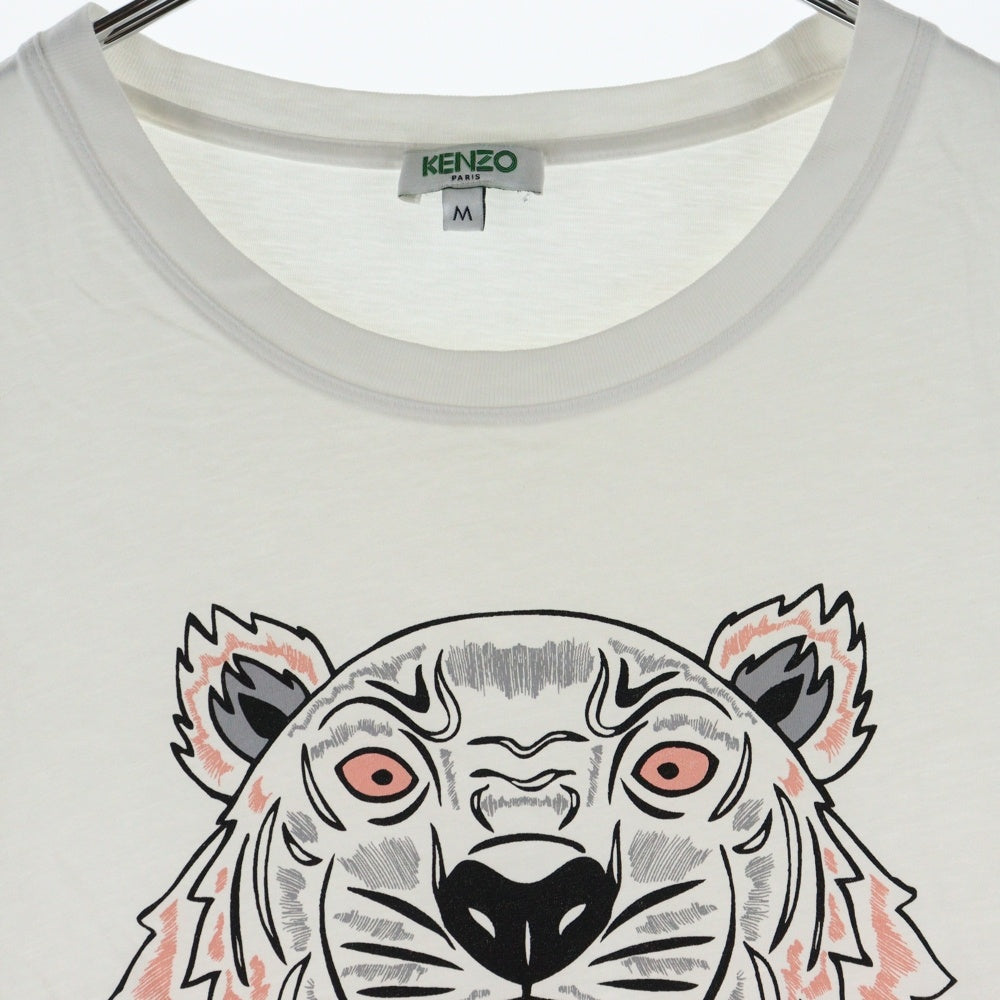 KENZO(ケンゾー) Front Logo S/S TEE F752TS7214YD ロゴ クルーネック半袖Tシャツカットソー ホワイト