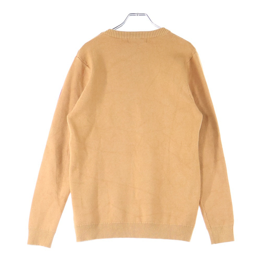 VALENTINO(ヴァレンティノ) ロゴ クルーネックニットセーター ブラウン LV0MG06S3TU