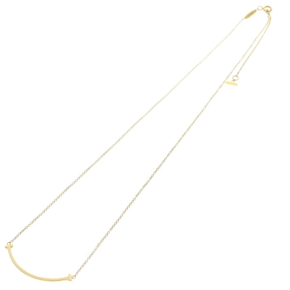 TIFFANY&Co(ティファニー) Tスマイル Tモチーフ ネックレス K18 YG ゴールド