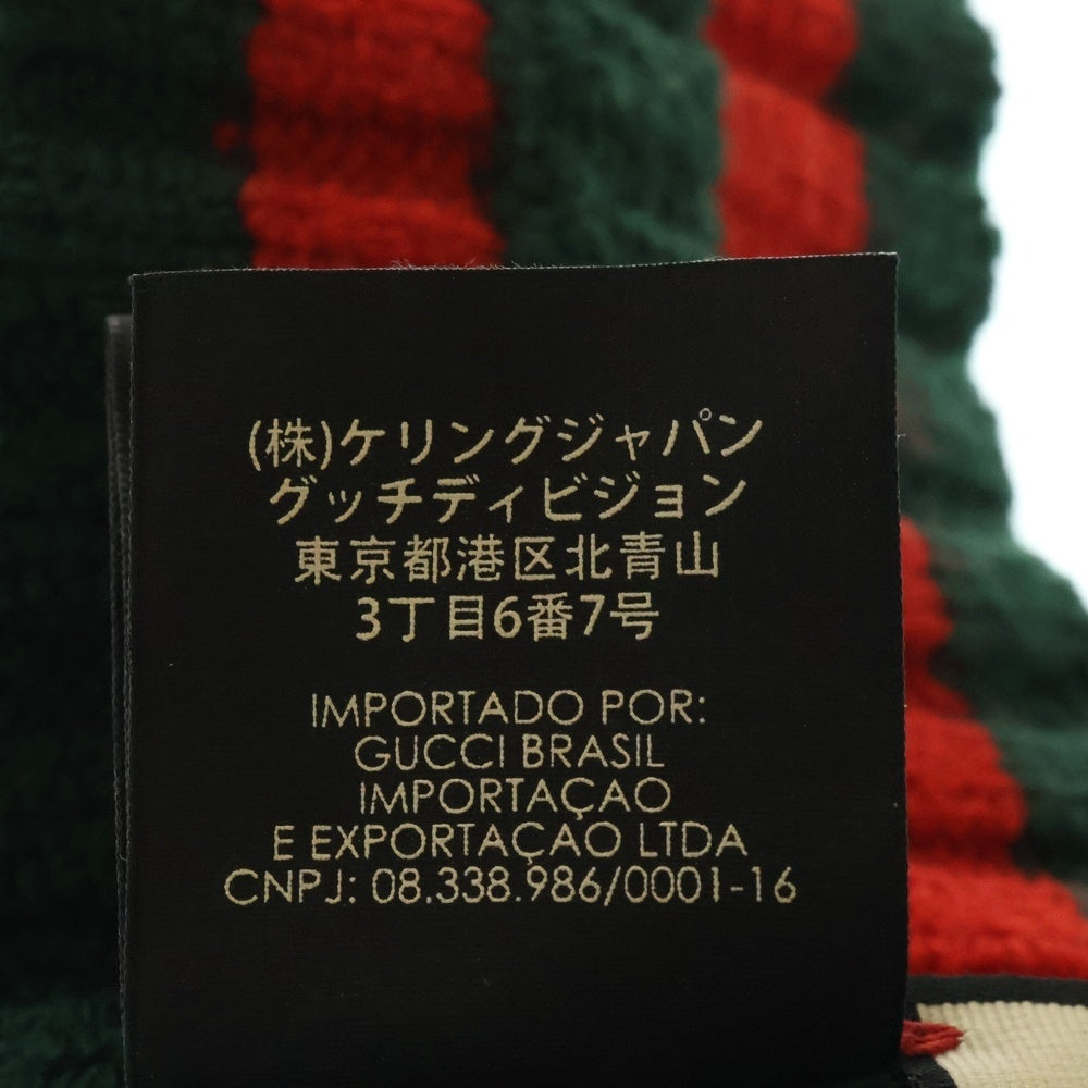 GUCCI(グッチ) シェリーライン クロスヘアバンド ヘッドバンド ターバン バンダナ グリーン/レッド