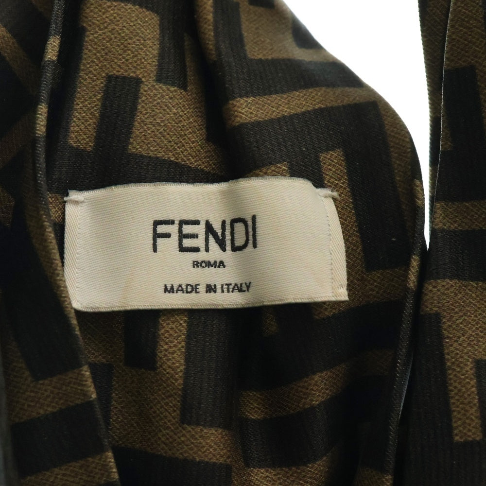 FENDI(フェンディ) FFヘッドバンド ズッカ柄 ヘアバンド ターバン ブラウン
