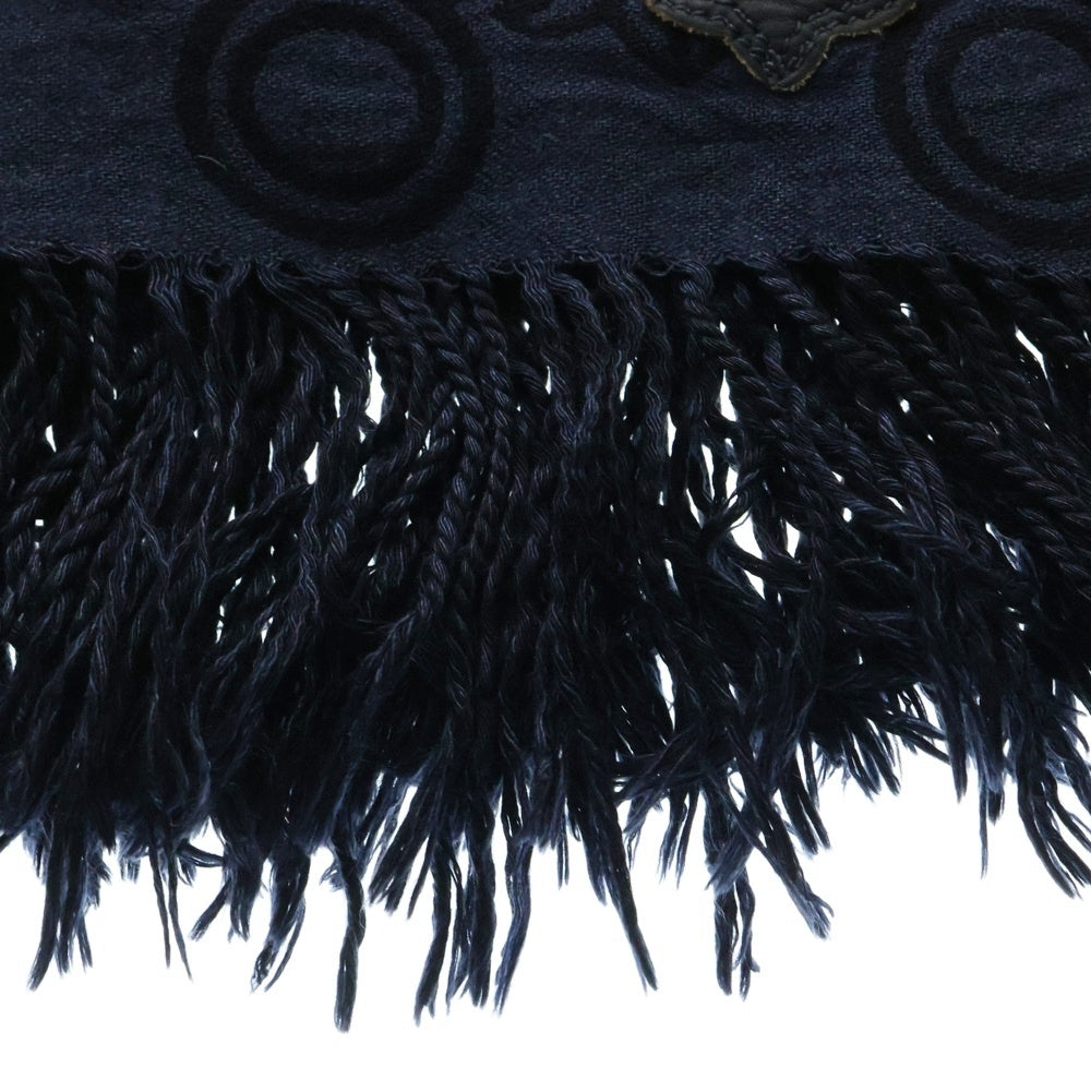 CHROME HEARTS(クロムハーツ) CH パッチ付き カシミヤブランケット ネイビー
