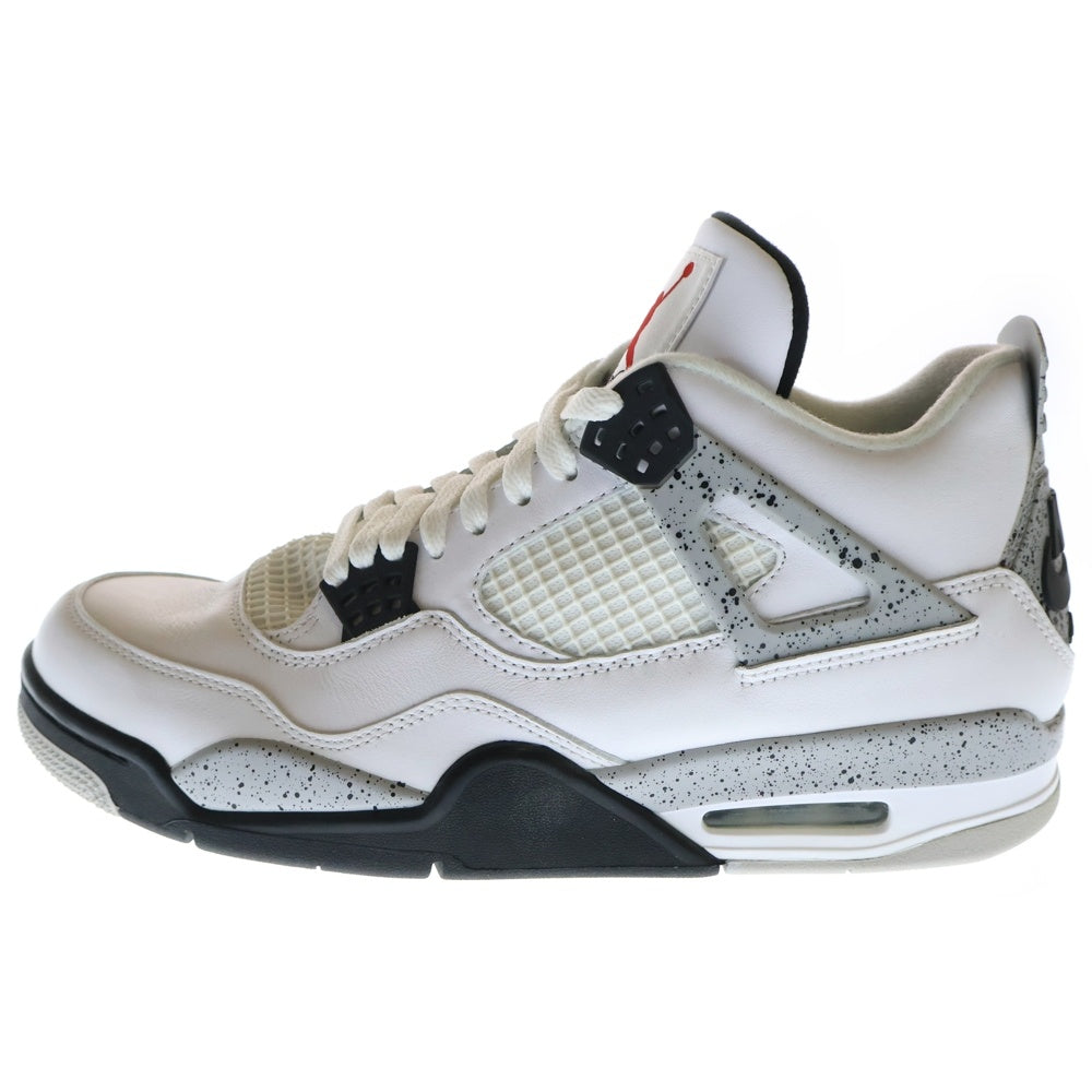 NIKE(ナイキ) 【観賞用 2015年製】 AIR JORDAN 4 RETRO OG WHITE CEMENT エアジョーダン 4 レトロ ホワイトセメント ハイカットスニーカー US10/28cm 840606-192