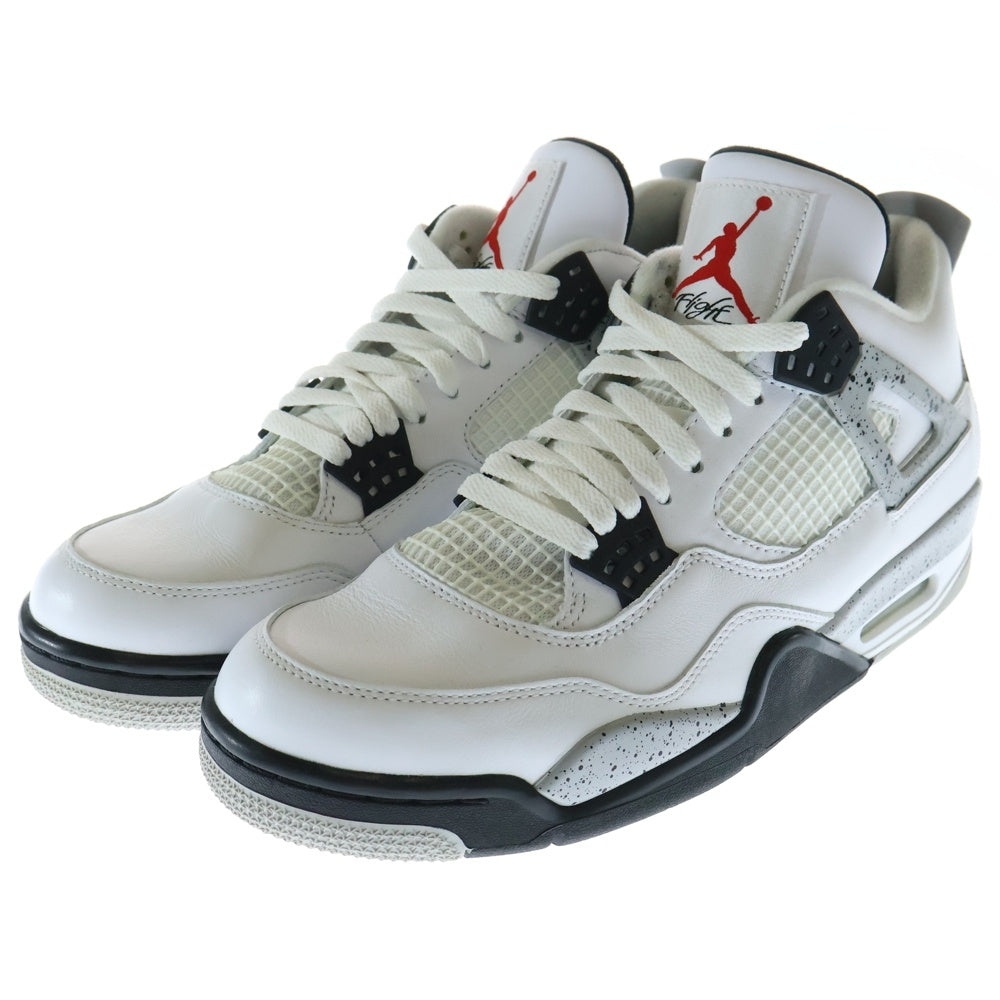 NIKE(ナイキ) 【観賞用 2015年製】 AIR JORDAN 4 RETRO OG WHITE CEMENT エアジョーダン 4 レトロ ホワイトセメント ハイカットスニーカー US10/28cm 840606-192