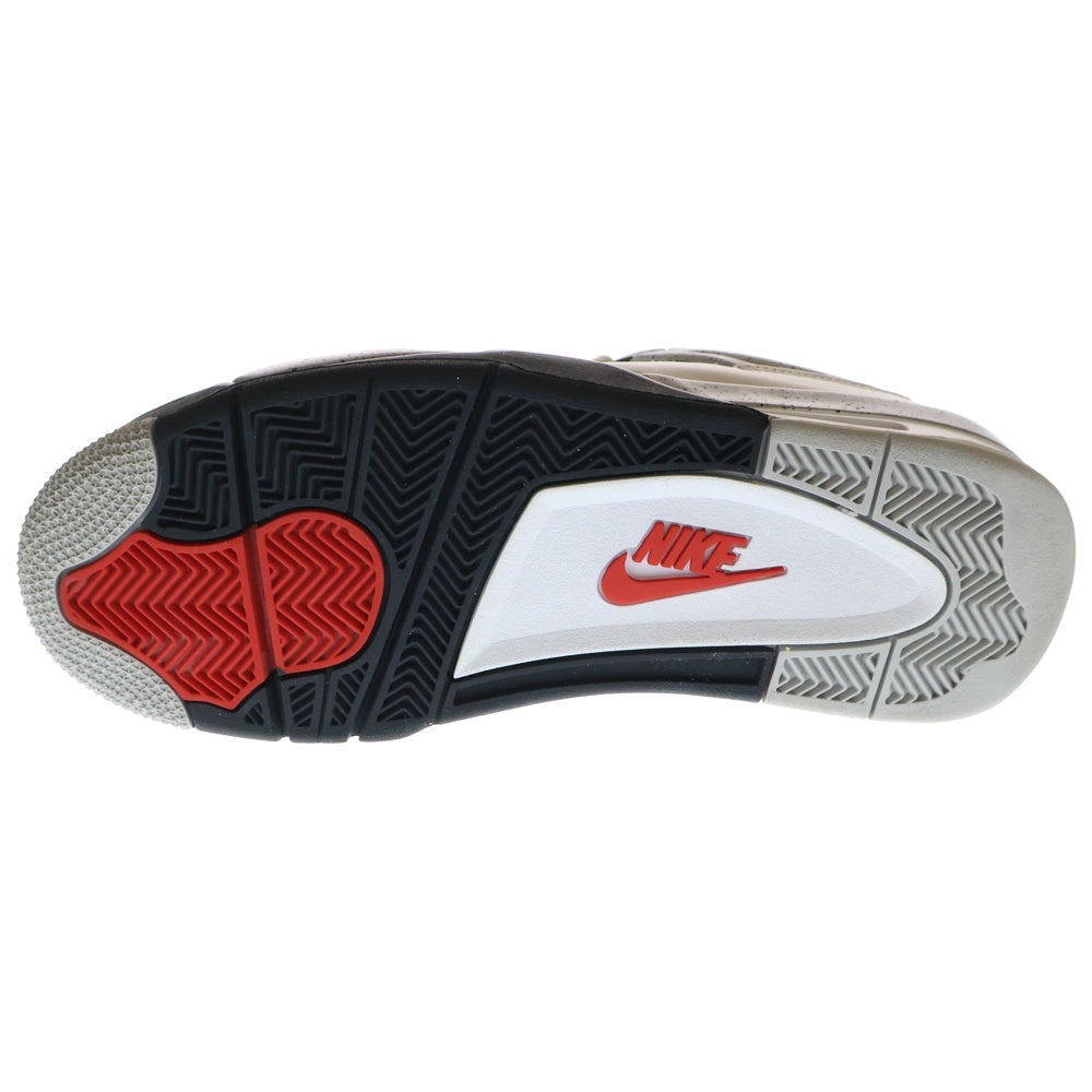 NIKE(ナイキ) 【観賞用 2015年製】 AIR JORDAN 4 RETRO OG WHITE CEMENT エアジョーダン 4 レトロ ホワイトセメント ハイカットスニーカー US10/28cm 840606-192