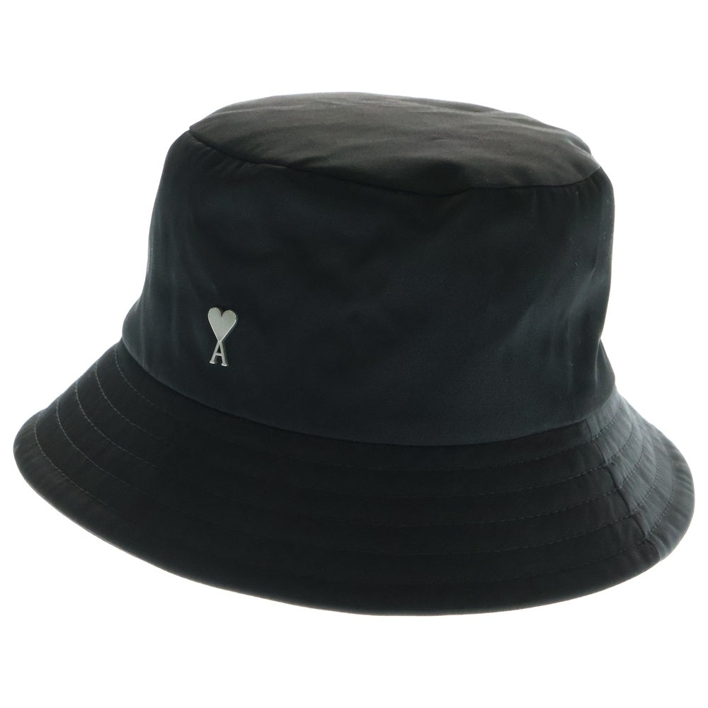 AMI Alexandre Mattiussi(アミアレクサンドルマテュッシ) Stud Bucket Hat UHA241.PA0007 ロゴ スタッド バケットハット ブラック