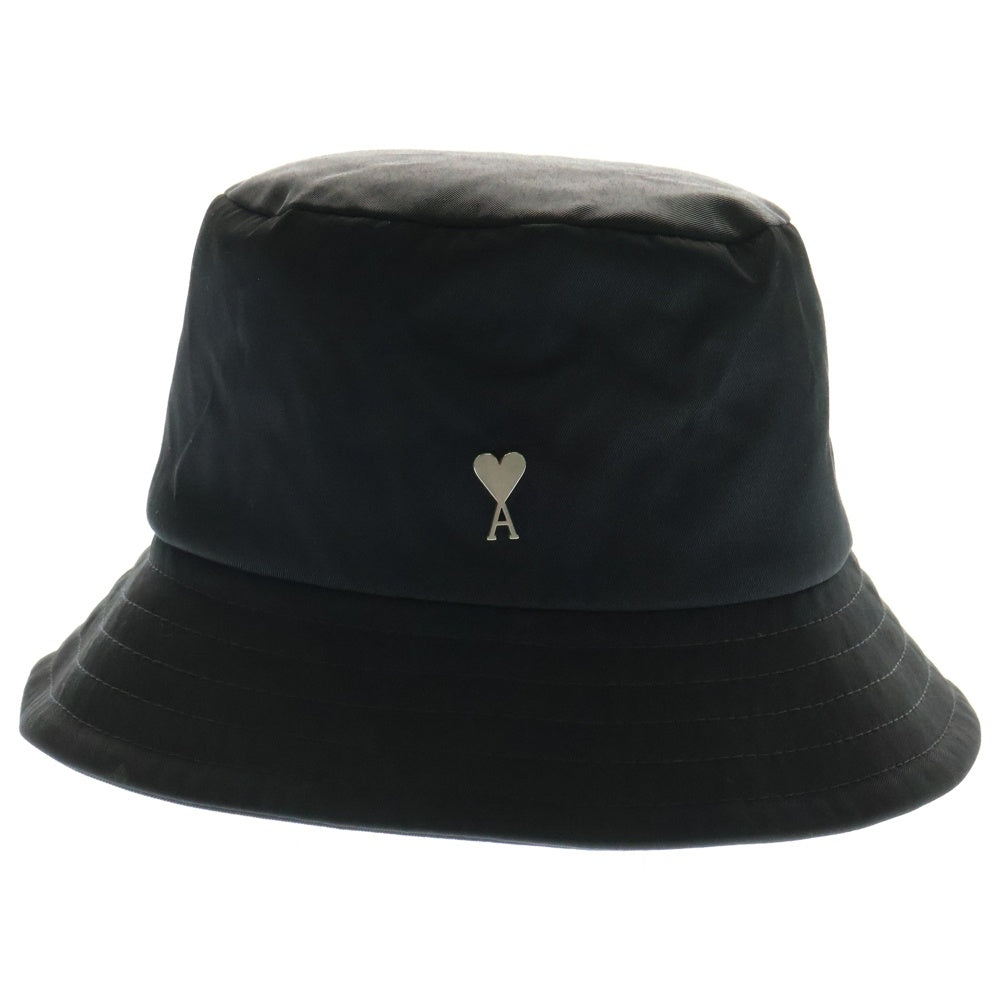 AMI Alexandre Mattiussi(アミアレクサンドルマテュッシ) Stud Bucket Hat UHA241.PA0007 ロゴ スタッド バケットハット ブラック