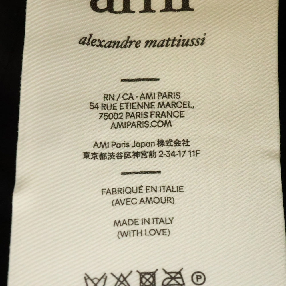 AMI Alexandre Mattiussi(アミアレクサンドルマテュッシ) Stud Bucket Hat UHA241.PA0007 ロゴ スタッド バケットハット ブラック