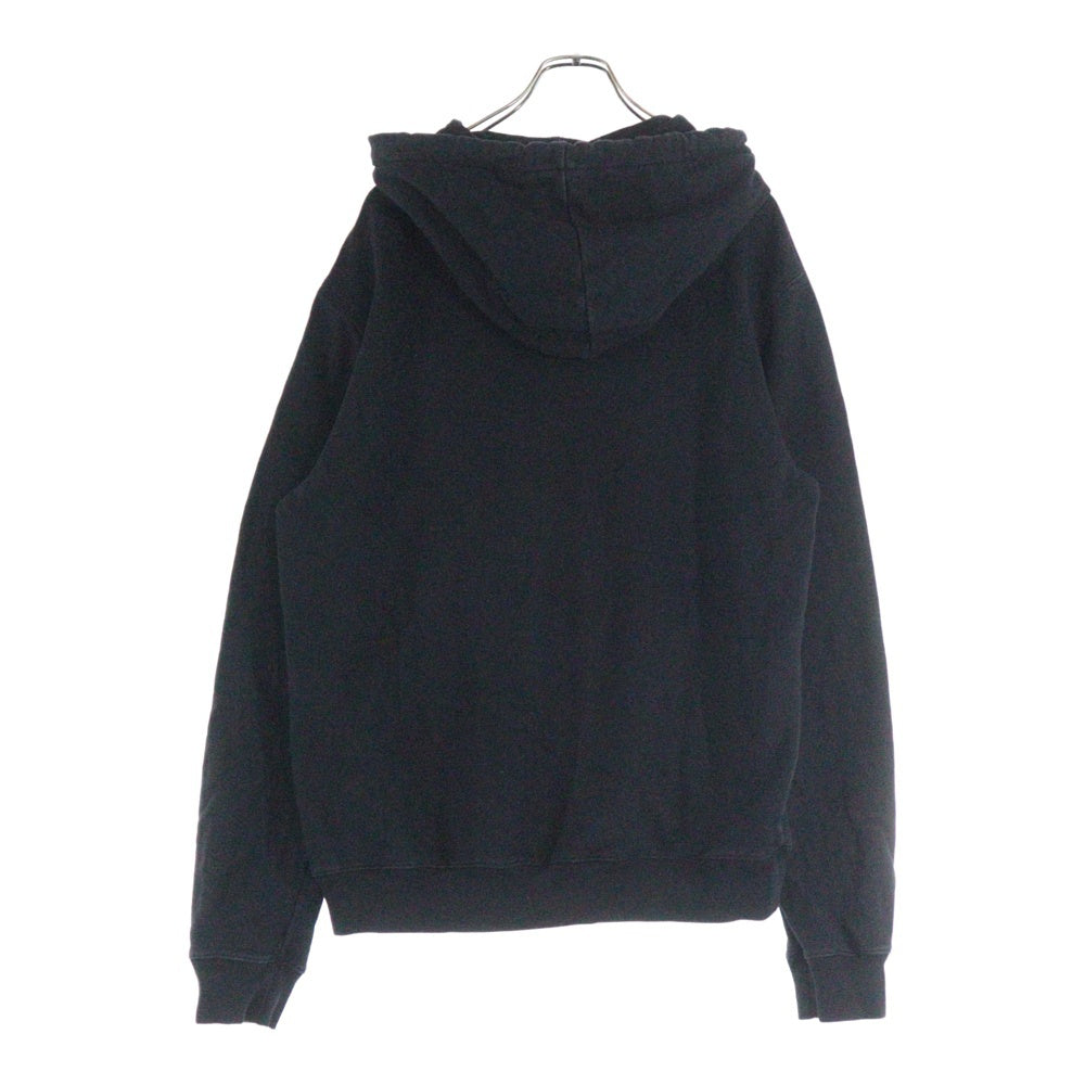 LANVIN(ランバン) フロントロゴ刺繍プルオーバースウェットパーカー フーディー ブラック RM-HO0010-J209-A22