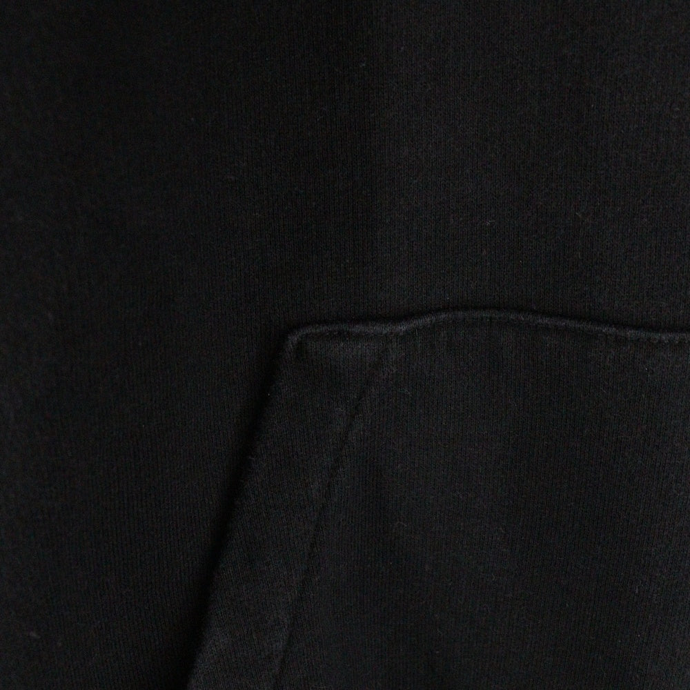 LANVIN(ランバン) フロントロゴ刺繍プルオーバースウェットパーカー フーディー ブラック RM-HO0010-J209-A22