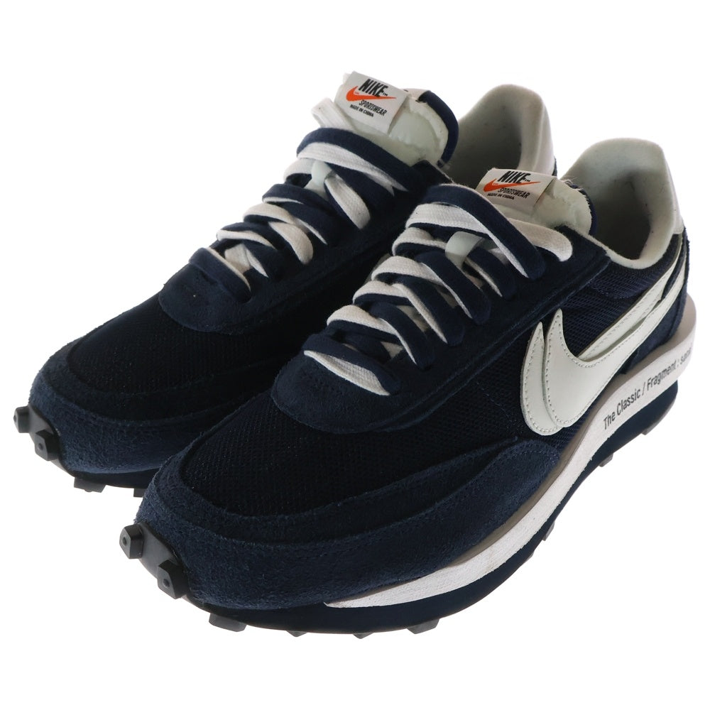 NIKE(ナイキ) ×Sacai ×FRAGMENT DESIGN LD WAFFLE DH2684-400 サカイ フラグメントデザイン ローカットスニーカー ネイビー US10/28cm