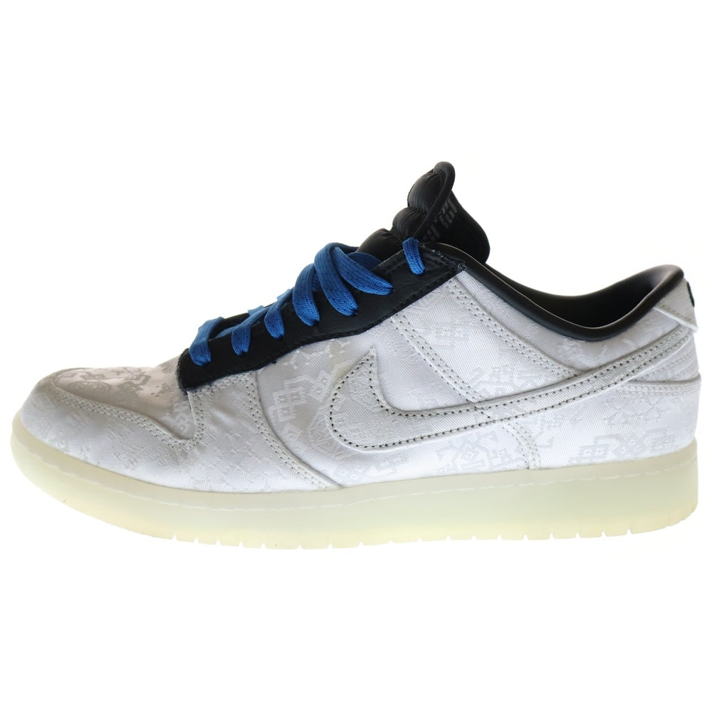 NIKE(ナイキ) ×CLOT ×FRAGMENT DESIGN DUNK LOW SP FN0315-110 クロット フラグメントデザイン ダンク ローカットスニーカー ホワイト/ブラック US9.5/27.5cm