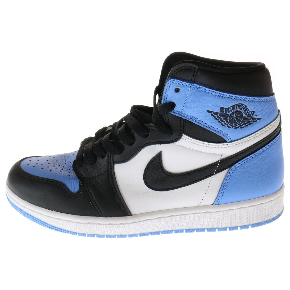 NIKE(ナイキ) AIR JORDAN1 RETRO HIGH OG 555088-134 エアジョーダン1 ユニバーシティブルー ハイカットスニーカー シューズ ホワイト/ブルー US9/27cm