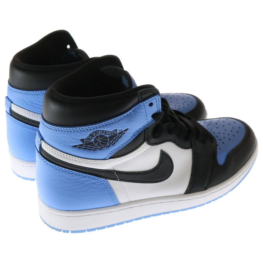 NIKE(ナイキ) AIR JORDAN1 RETRO HIGH OG 555088-134 エアジョーダン1 ユニバーシティブルー ハイカットスニーカー シューズ ホワイト/ブルー US9/27cm