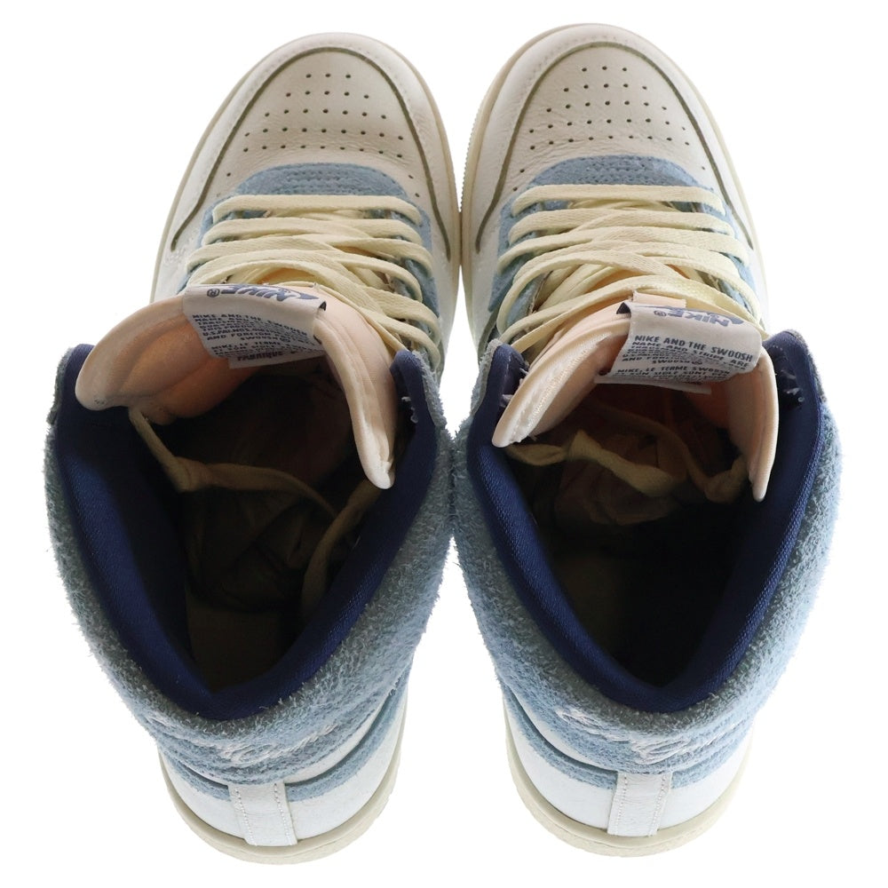 NIKE(ナイキ) AIR SHIP SP Every Game Diffused Blue DZ3497-104 エアシップ エブリゲーム ディフューズドブルー ハイカットスニーカー ホワイト US9.5/27.5cm