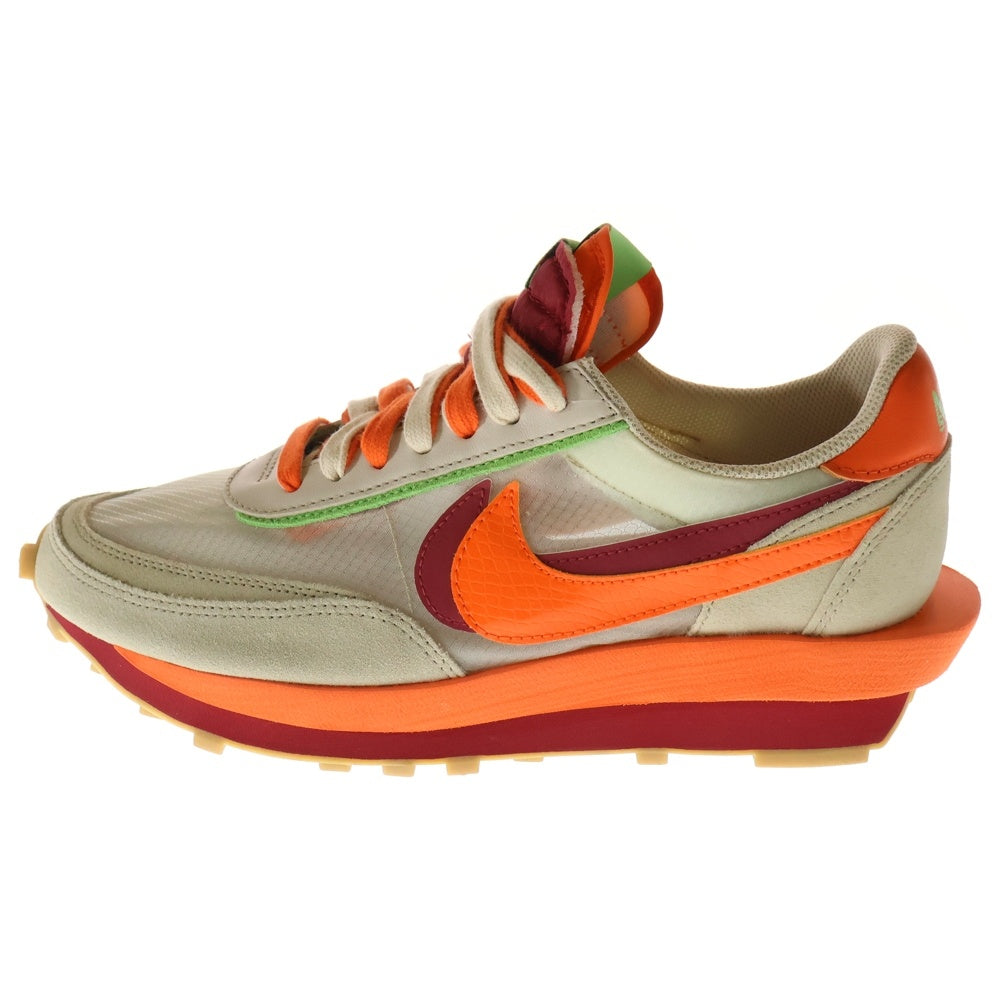 NIKE(ナイキ) ×Sacai ×CLOT LD WAFFLE ORANGE BLAZE DH1347-100 クロット サカイ LD ワッフル オレンジブレイズ ローカットスニーカー ベージュ/オレンジ US10/28cm