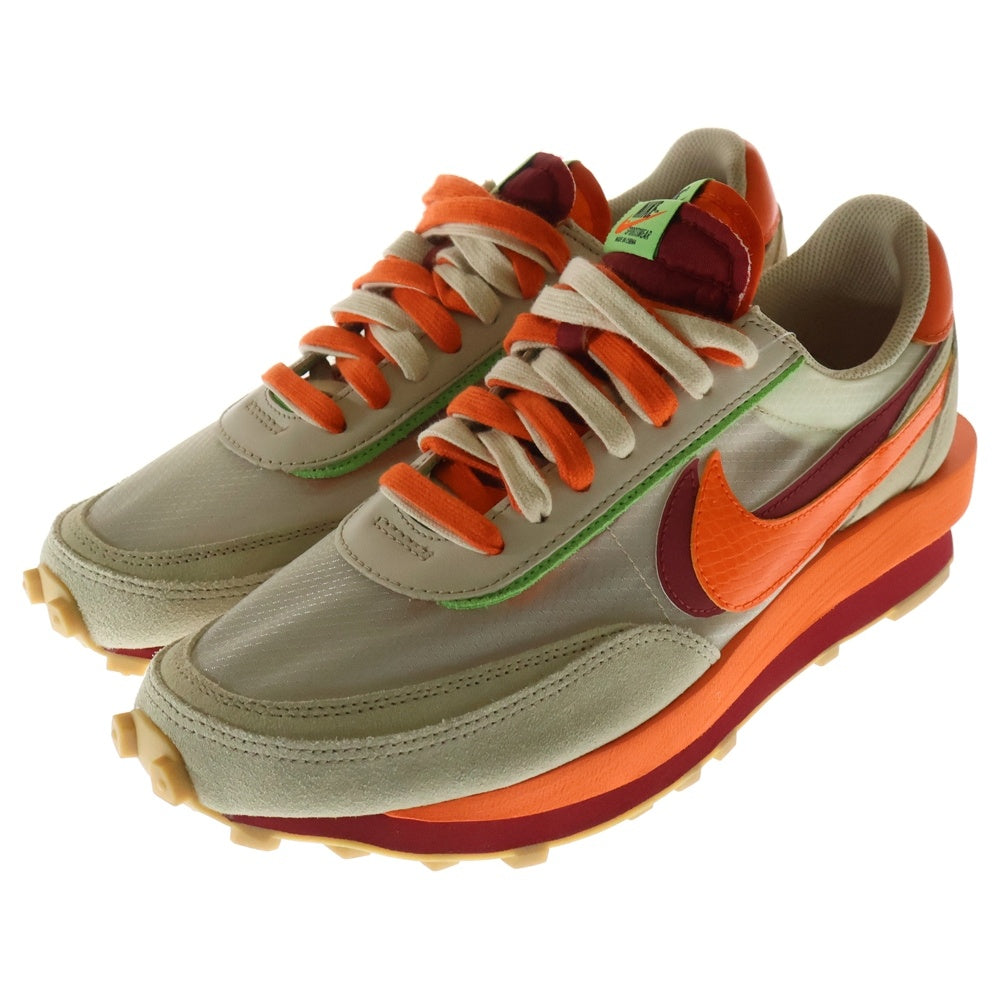 NIKE(ナイキ) ×Sacai ×CLOT LD WAFFLE ORANGE BLAZE DH1347-100 クロット サカイ LD ワッフル オレンジブレイズ ローカットスニーカー ベージュ/オレンジ US10/28cm