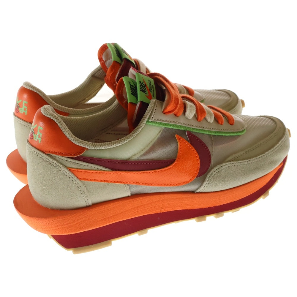 NIKE(ナイキ) ×Sacai ×CLOT LD WAFFLE ORANGE BLAZE DH1347-100 クロット サカイ LD ワッフル オレンジブレイズ ローカットスニーカー ベージュ/オレンジ US10/28cm