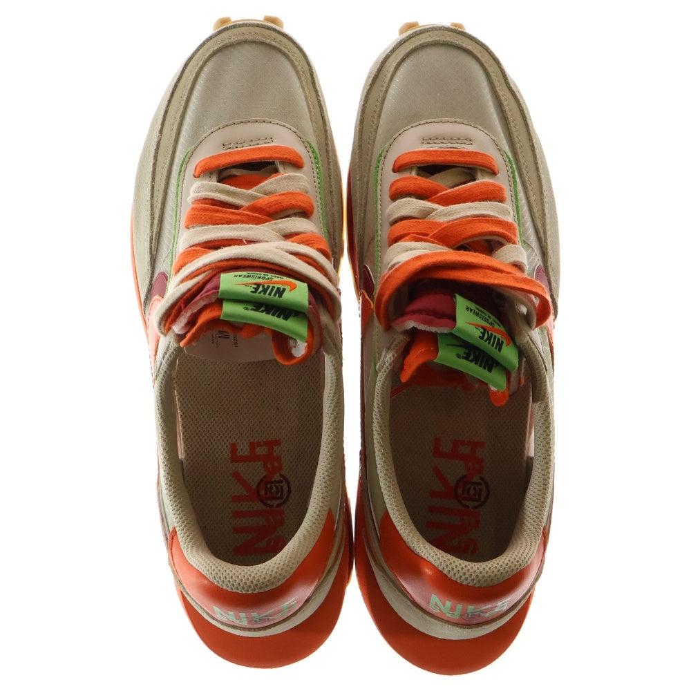 NIKE(ナイキ) ×Sacai ×CLOT LD WAFFLE ORANGE BLAZE DH1347-100 クロット サカイ LD ワッフル オレンジブレイズ ローカットスニーカー ベージュ/オレンジ US10/28cm