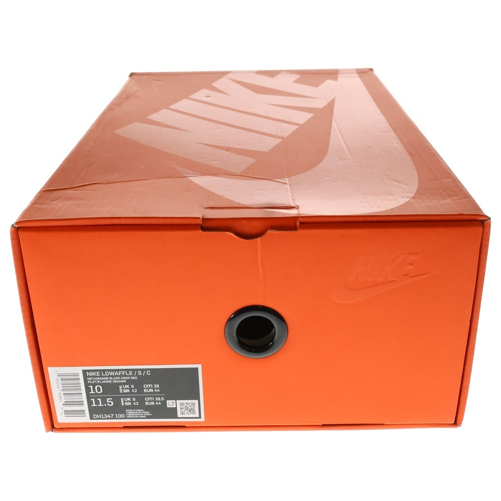 NIKE(ナイキ) ×Sacai ×CLOT LD WAFFLE ORANGE BLAZE DH1347-100 クロット サカイ LD ワッフル オレンジブレイズ ローカットスニーカー ベージュ/オレンジ US10/28cm