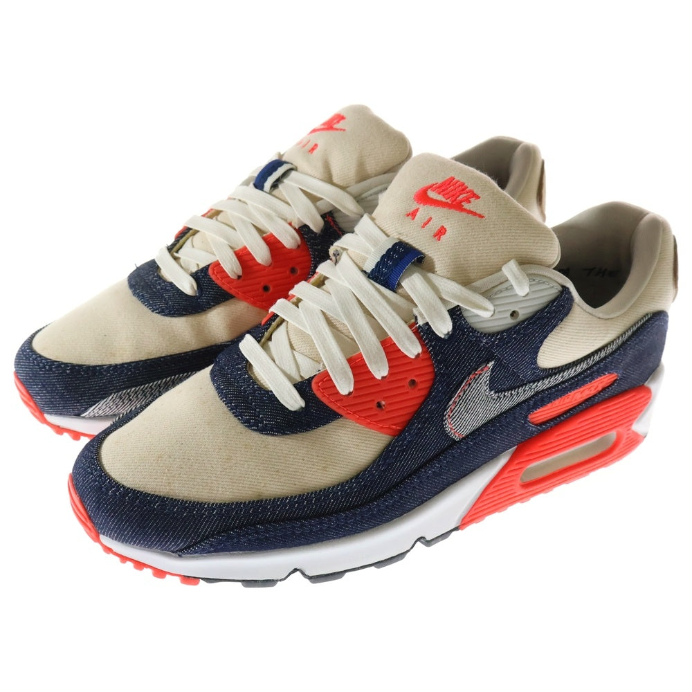NIKE(ナイキ) ×DENHAM AIR MAX 90 INFRARED CU1646-400 デンハム エアマックス 90 インフラレッド ローカットスニーカー インディゴ US9/27.0cm