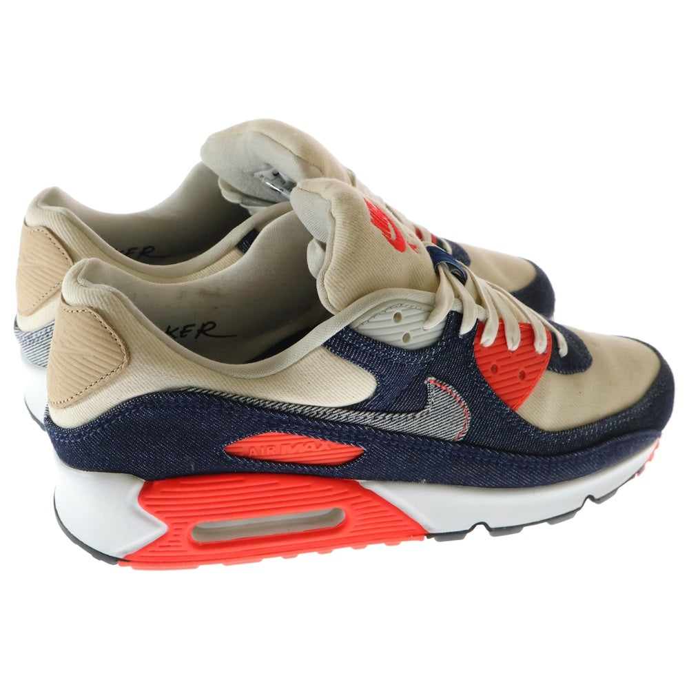 NIKE(ナイキ) ×DENHAM AIR MAX 90 INFRARED CU1646-400 デンハム エアマックス 90 インフラレッド ローカットスニーカー インディゴ US9/27.0cm