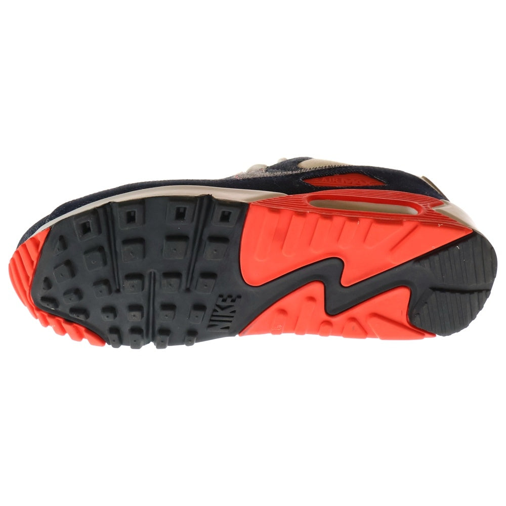 NIKE(ナイキ) ×DENHAM AIR MAX 90 INFRARED CU1646-400 デンハム エアマックス 90 インフラレッド ローカットスニーカー インディゴ US9/27.0cm