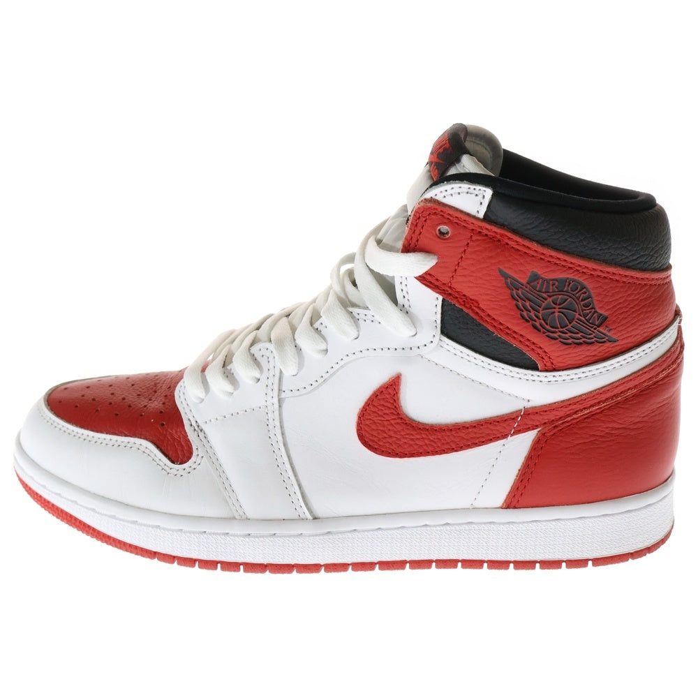NIKE(ナイキ) AIR JORDAN 1 RETRO HIGH OG HERITAGE 555088-161 エアジョーダン1 レトロ ヘリテージ ハイカットスニーカー ホワイト/レッド US9.5/27.5cm