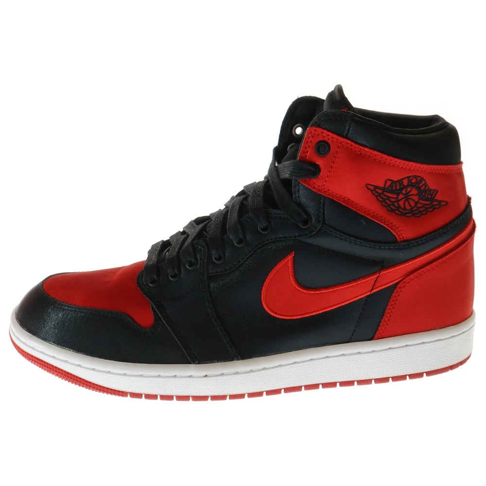 NIKE(ナイキ) WMNS AIR JORDAN1 RETRO HIGH OG FD4810-061 エアジョーダン1 サテンブレッド ハイカットスニーカー レッド US11/28cm