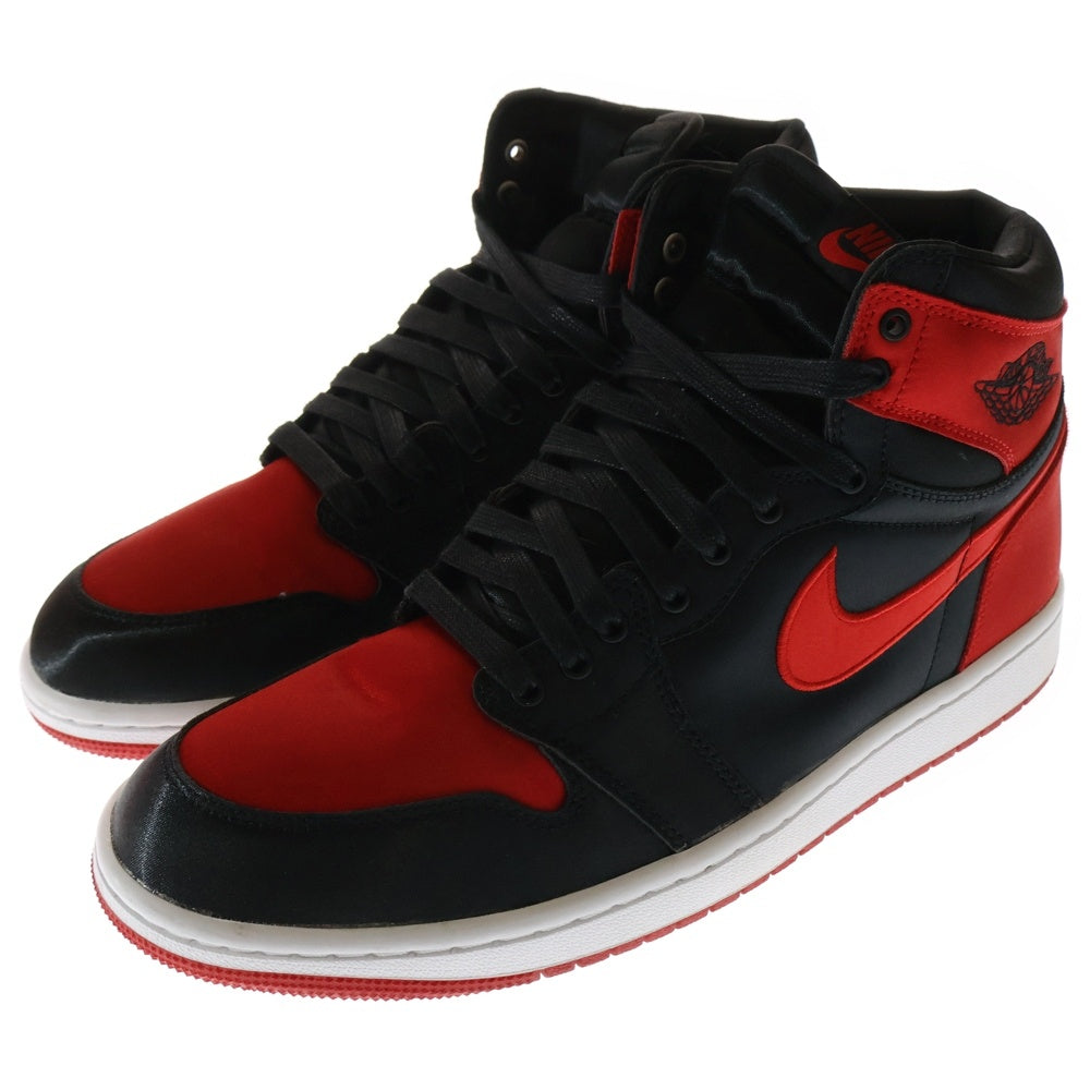 NIKE(ナイキ) WMNS AIR JORDAN1 RETRO HIGH OG FD4810-061 エアジョーダン1 サテンブレッド ハイカットスニーカー レッド US11/28cm