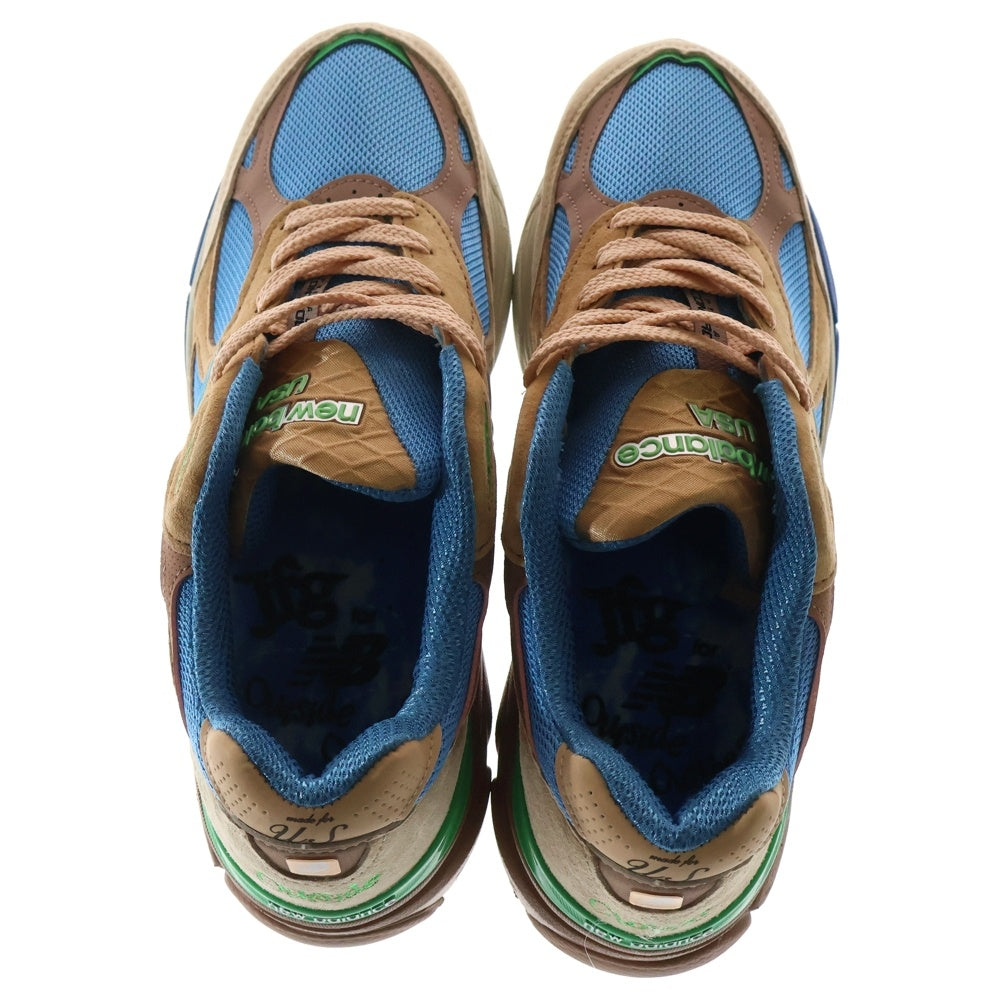 New Balance(ニューバランス) M990JG3 ×JOE FRESHGOODS 990V3 OUTSIDE CLOTHES ジョーフレッシュグッズ アウトサイドクローズ ローカットスニーカー ベージュ US9.5/27.5cm