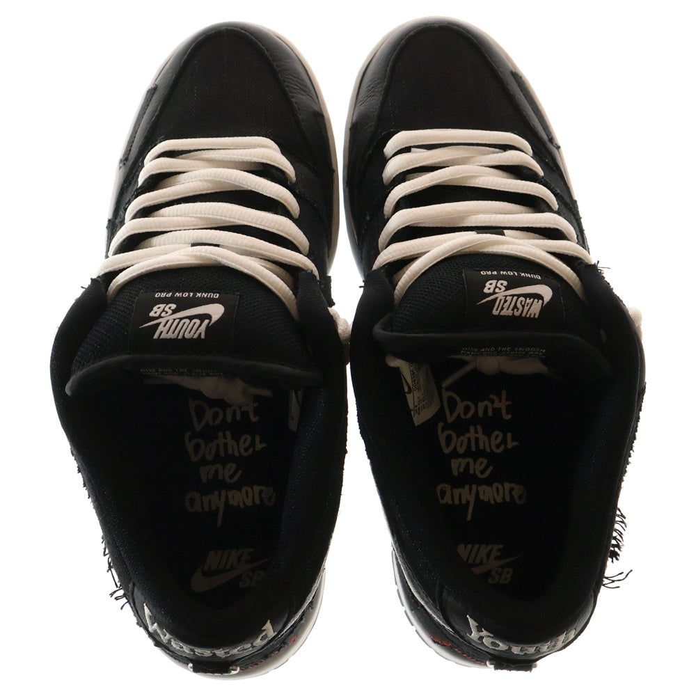 NIKE SB(ナイキエスビー) ×Wasted Youth DUNK LOW PRO QS DD8386-001 ウェイステッドユース ダンク ローカットスニーカー ブラック US9/27cm