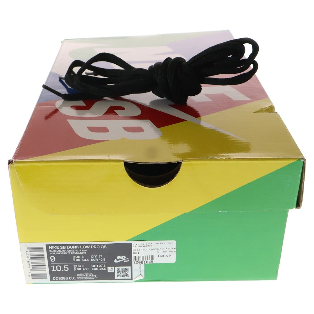 NIKE SB(ナイキエスビー) ×Wasted Youth DUNK LOW PRO QS DD8386-001 ウェイステッドユース ダンク ローカットスニーカー ブラック US9/27cm