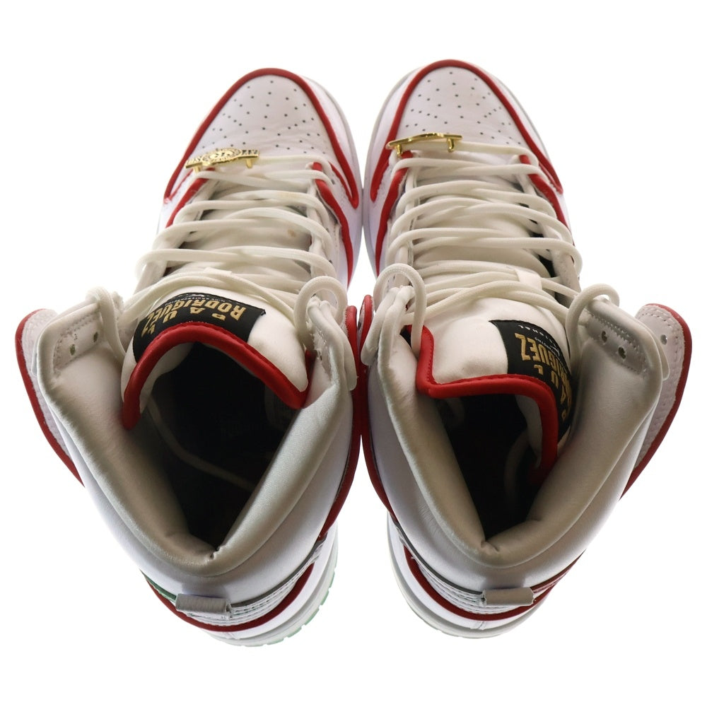 NIKE SB(ナイキエスビー) PAUL RODRIGUEZ P-ROD DUNK HIGH PRM QS MEXICAN BOXING CT6680-100 ポールロドリゲス SB ダンク ハイカットスニーカー ホワイト US8.5/26.5cm