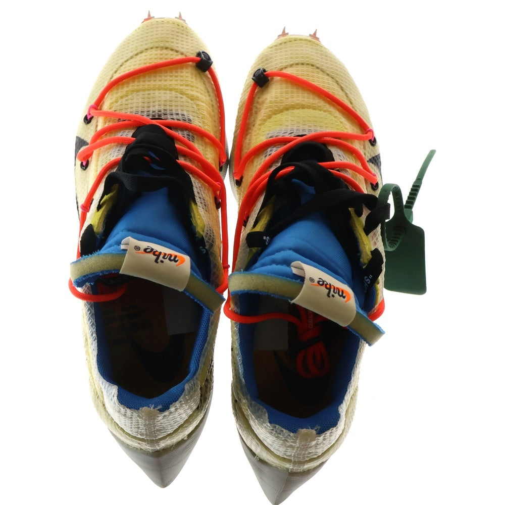 NIKE(ナイキ) ×OFF-WHITE WMNS VAPOR STREET YELLOW CD8178-700 ヴェイパー ストリート ローカットスニーカー イエロー US10/28cm