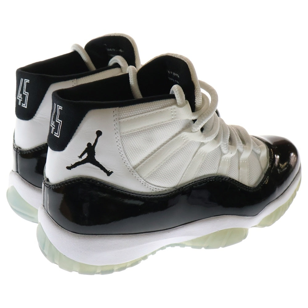 NIKE(ナイキ) Air Jordan 11 Retro Concord 2018 378037-100 エアジョーダン11 レトロ コンコルド ハイカットスニーカー ブラック/ホワイト US9/27cm