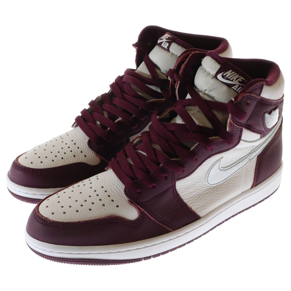 NIKE(ナイキ) AIR JORDAN 1 RETRO HIGH OG Bordeaux 555088-611 エアジョーダン1 レトロ ボルドー ハイカットスニーカー ボルドー/ホワイト US9.5/27.5cm