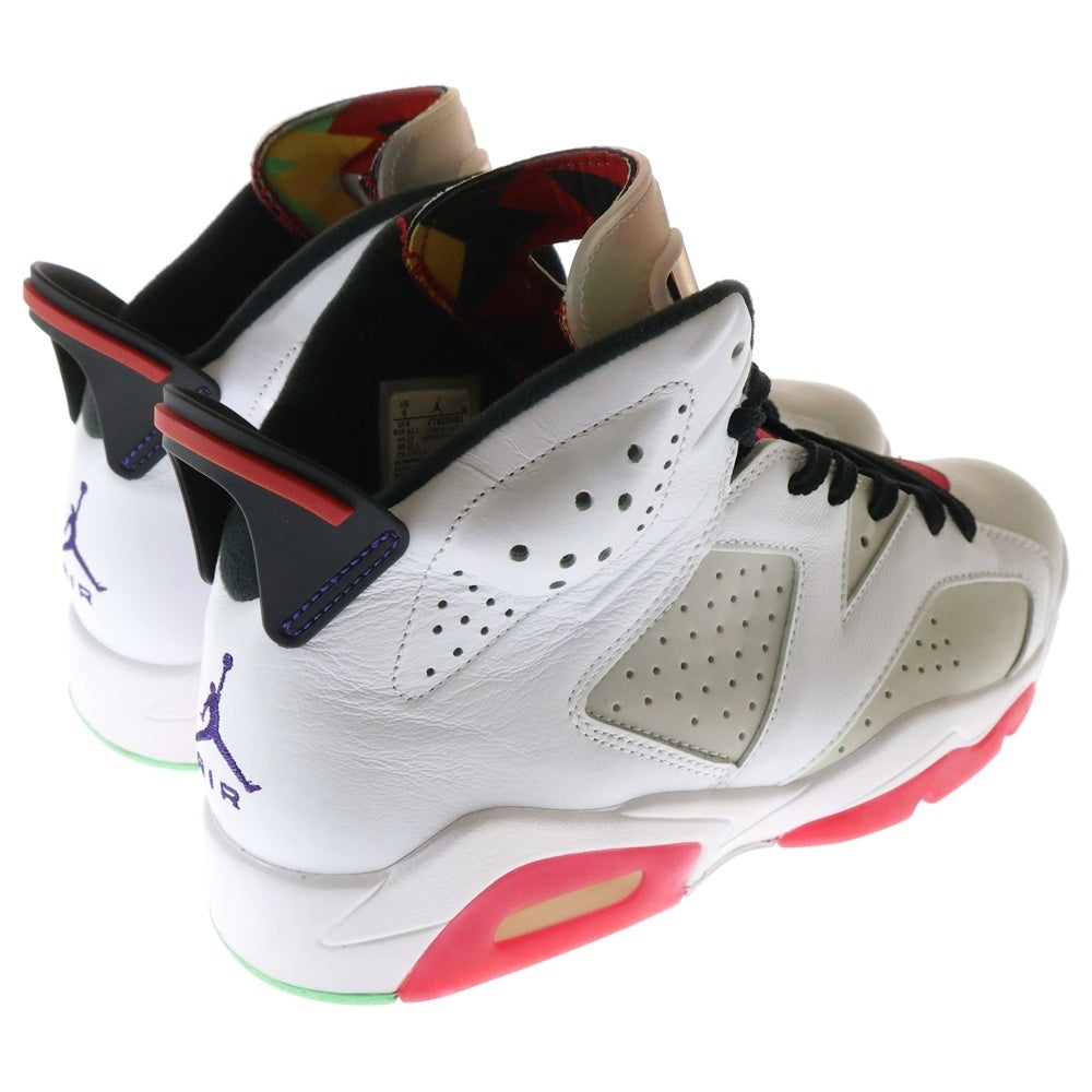 NIKE(ナイキ) Air Jordan 6 Neutral Grey/Hare CT8529-062 エアジョーダン6 ハイカットスニーカー ホワイト/グレー/レッド US9/27cm