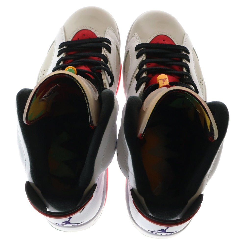 NIKE(ナイキ) Air Jordan 6 Neutral Grey/Hare CT8529-062 エアジョーダン6 ハイカットスニーカー ホワイト/グレー/レッド US9/27cm