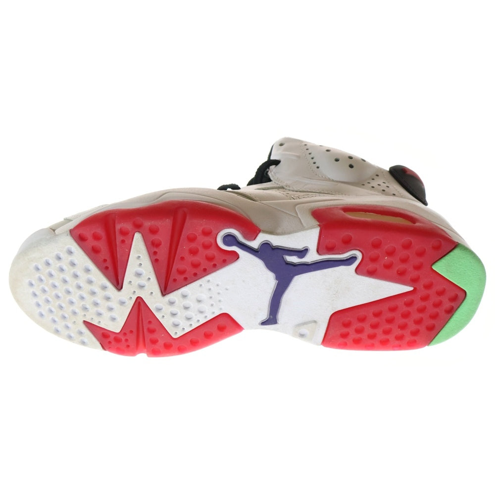 NIKE(ナイキ) Air Jordan 6 Neutral Grey/Hare CT8529-062 エアジョーダン6 ハイカットスニーカー ホワイト/グレー/レッド US9/27cm