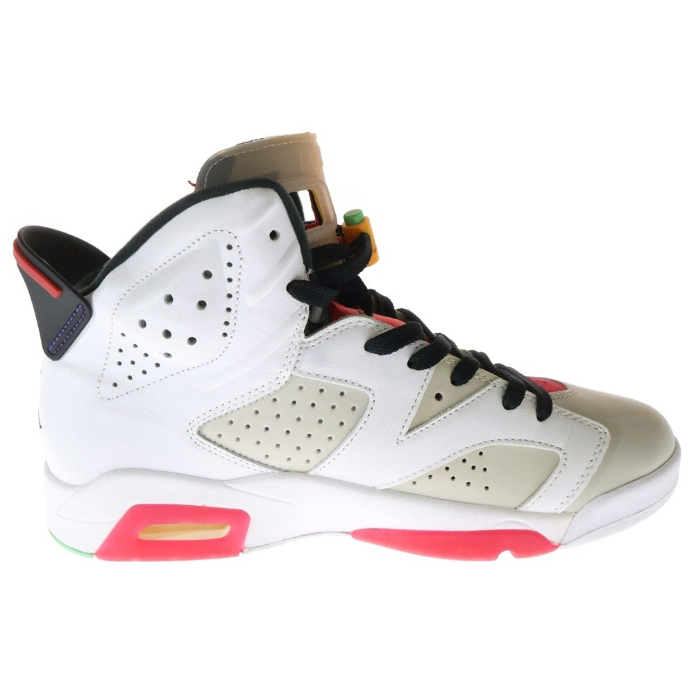 NIKE(ナイキ) Air Jordan 6 Neutral Grey/Hare CT8529-062 エアジョーダン6 ハイカットスニーカー ホワイト/グレー/レッド US9/27cm