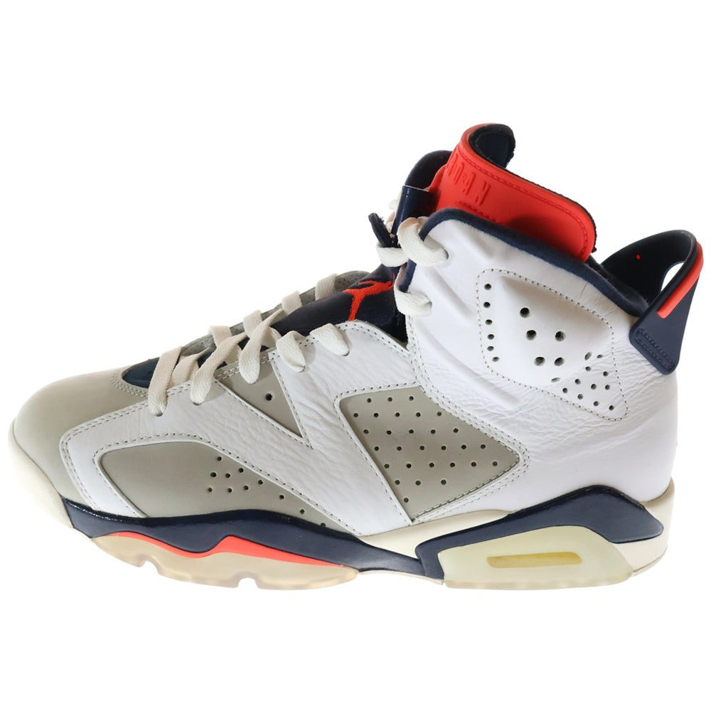 NIKE(ナイキ) AIR JORDAN 6 RETRO TINKER 384664-104 エアジョーダン6 レトロ ティンカー ハイカットスニーカー ホワイト US9/27cm