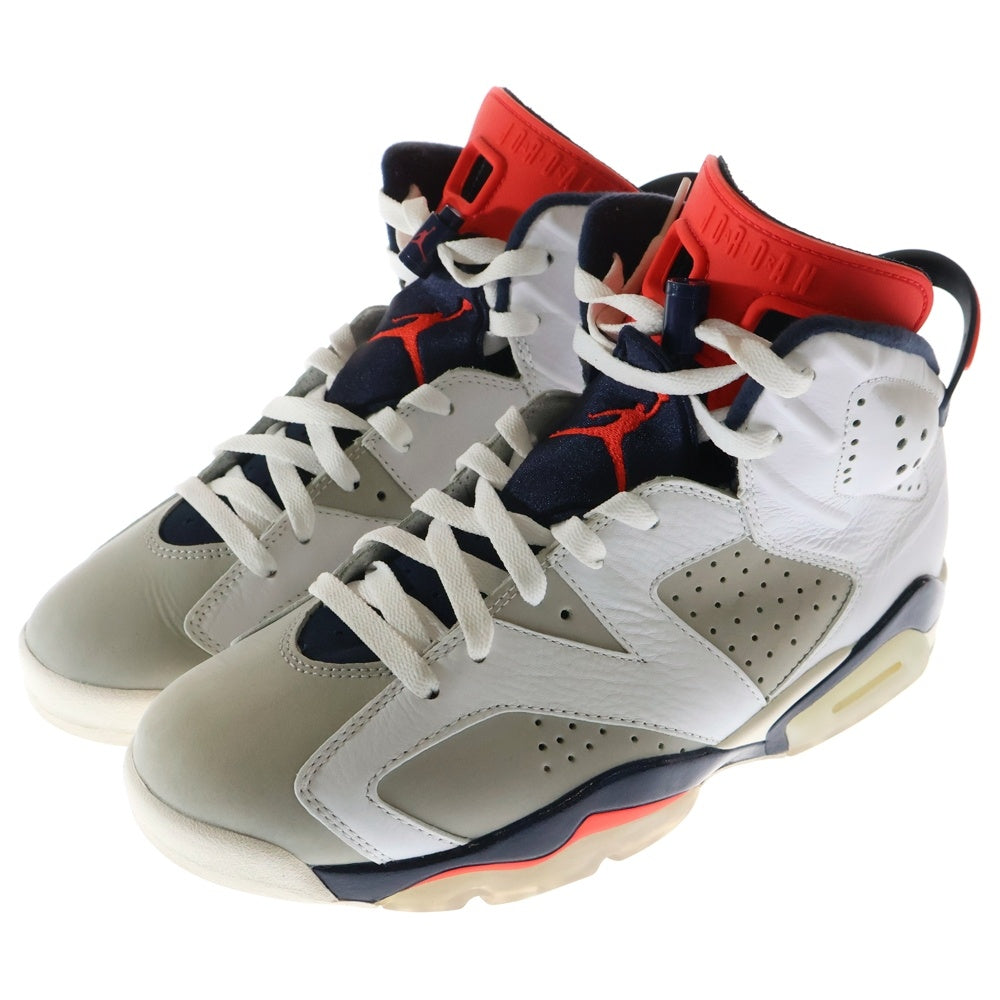NIKE(ナイキ) AIR JORDAN 6 RETRO TINKER 384664-104 エアジョーダン6 レトロ ティンカー ハイカットスニーカー ホワイト US9/27cm